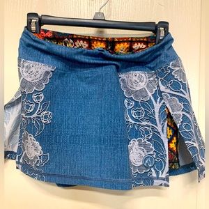 EUC INKnBURN’s Boho Lace Sports Skirt